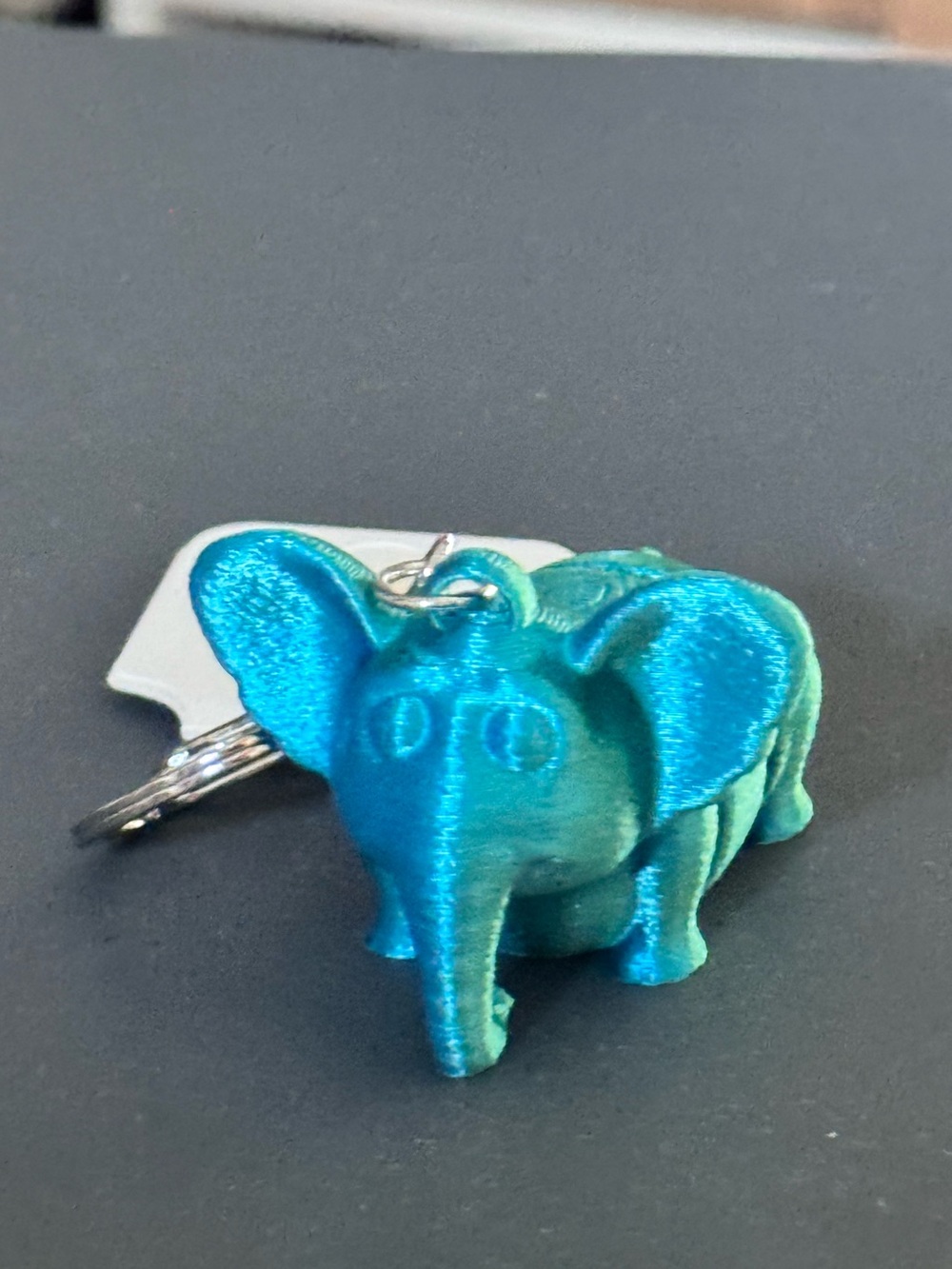 NWT 3D Printed Articulated Elephant Keychain Multi Color Fidget Toy Bag Charm